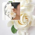 Gardenia Bridal Clips, White Ivory Gardenia product logo