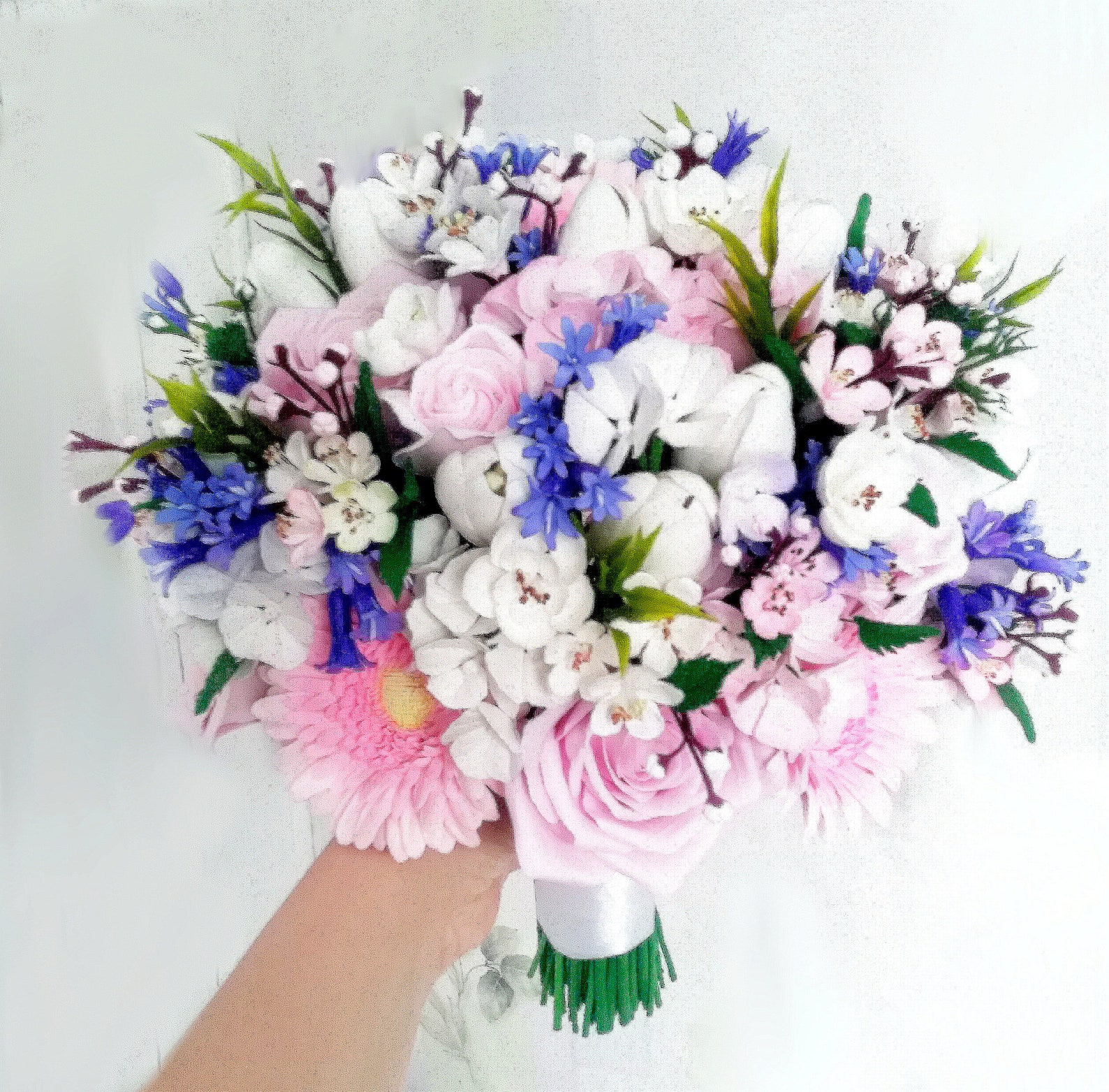 Cherry Blossom Bouquet Sakura Bouquet Bridal Bouquet Etsy