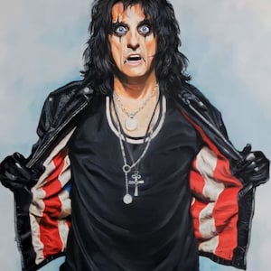 Stampa del ritratto di Alice Cooper