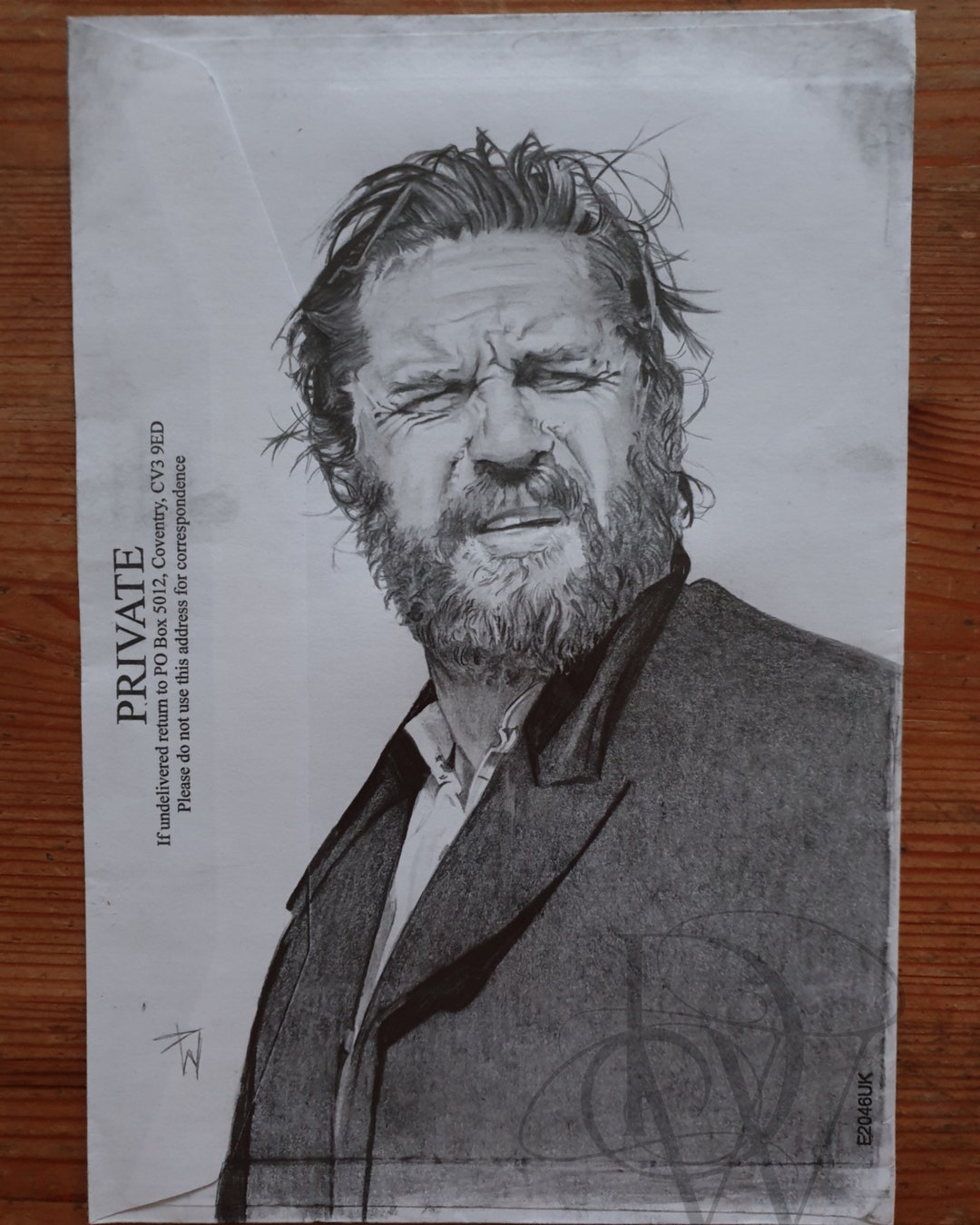 Alfie Solomons Portrait on an Old Envelope Etsy