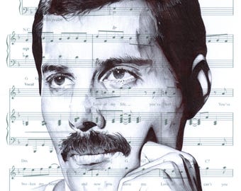 Freddie Mercury portrait