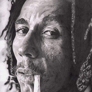 Bob Marley Bleistift Zeichnung