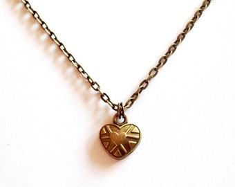 Heart of Hearts Bronze Charm Necklace