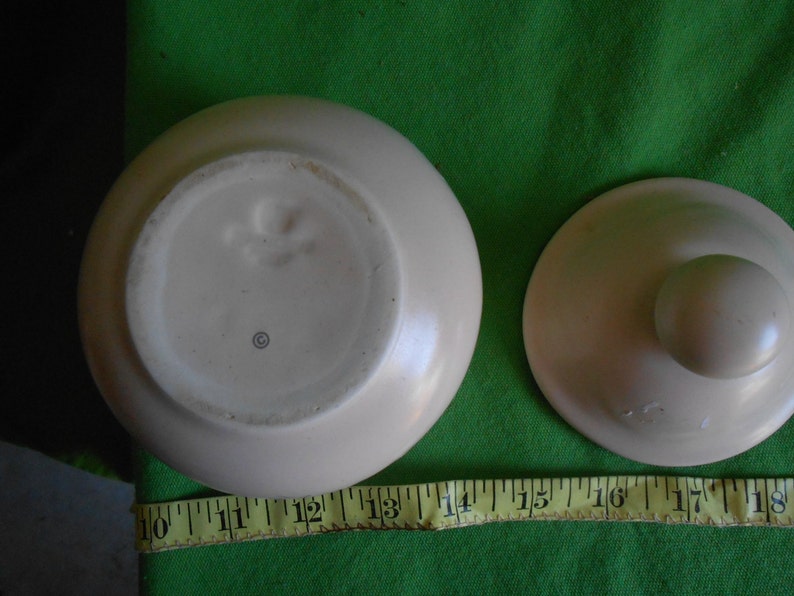 USA Pfaltzgraff Sugar Bowl /& Lid Flowers Vintage