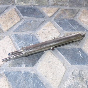 Victorian Duo Propelling Pencils - Chatelaine Pencil - Pencil Fob - Antique Double Sliding Pencils Pendant