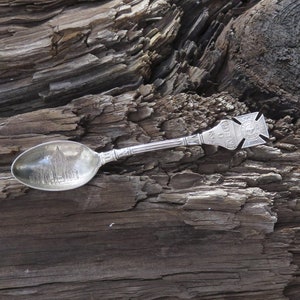 Antique Sterling Silver Cleveland Ohio Souvenir Spoon - Gorham &quot;Epworth Memorial&quot; 1891 Collectors Spoon - Dated 1896