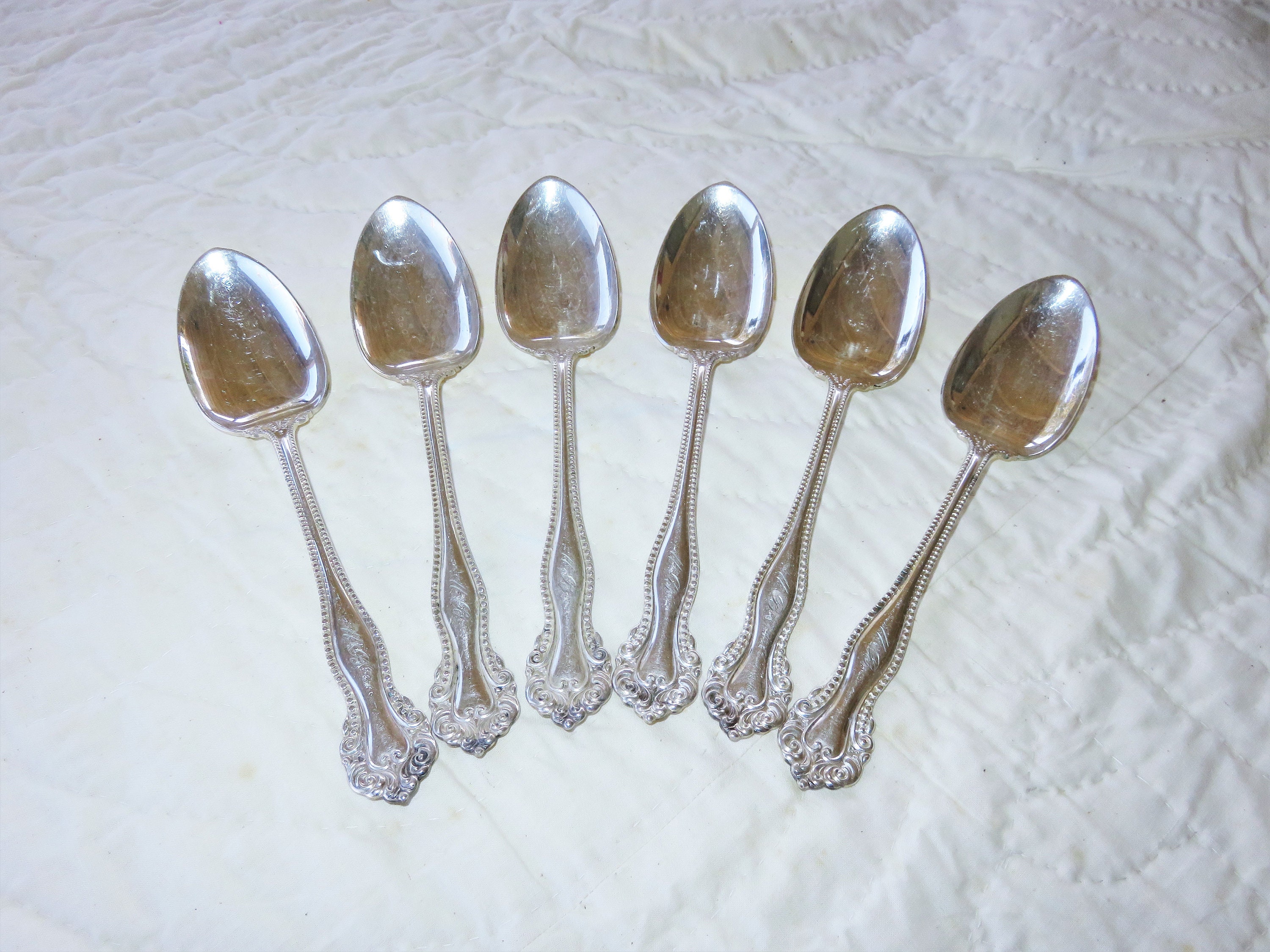 銀のスプーン6本 - Etsy 日本