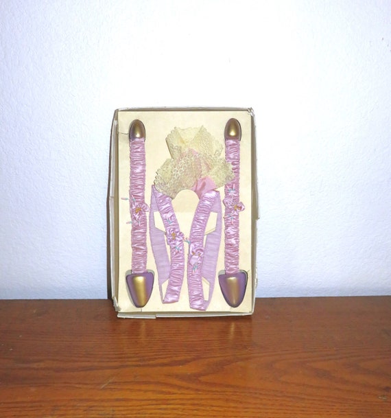 Antique French Boudoir Bridal Gift Set - Matching Lav - Gem