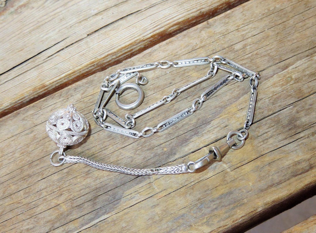 800er Silber Taschenuhrkette Silber 800 Antike 800er Silber Paris