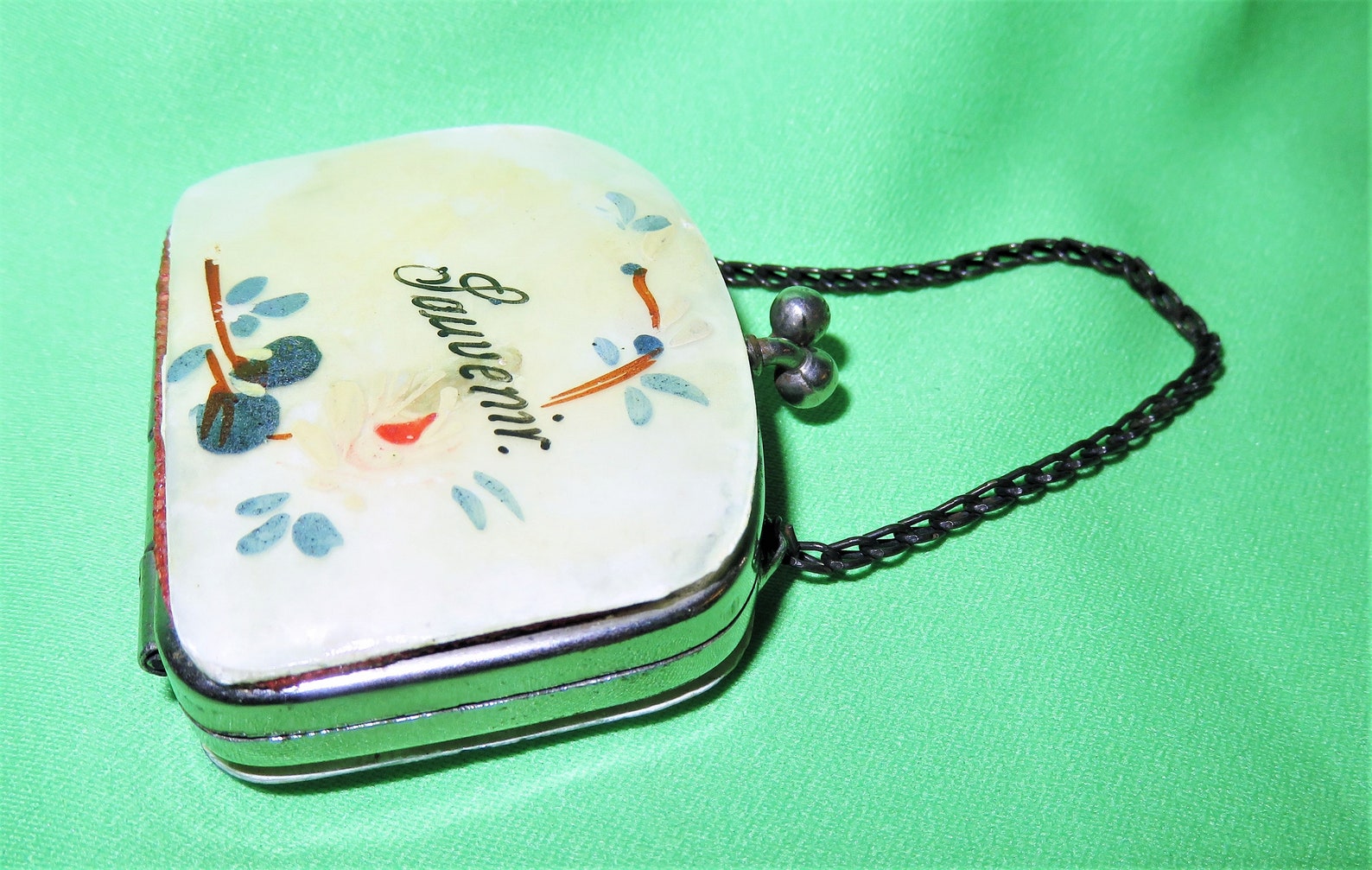 Antique Mother of Pearl Shell Coin Purse Change Purse Etsy