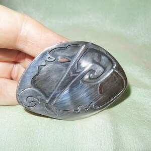 Antique Sterling Silver Modernist Brooch Pin - Hand Crafted and Made in Mexico 925 Sterling Silver - Hecho En Mexico DANNY&#39;S