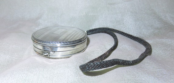 Antique Solid Sterling Silver Wristlet Mirrored P… - image 4