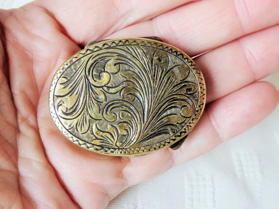 Vintage Italy Gilt Silver Hand Painted Enamel & Chased Rouge - Etsy
