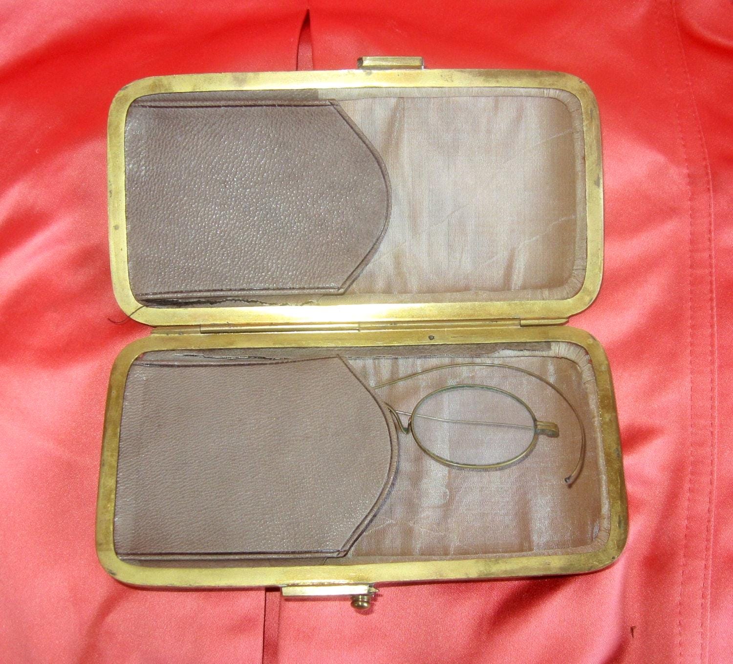 アンティーク プチポワン マイクロビーズ カードケース - 裁縫ケース