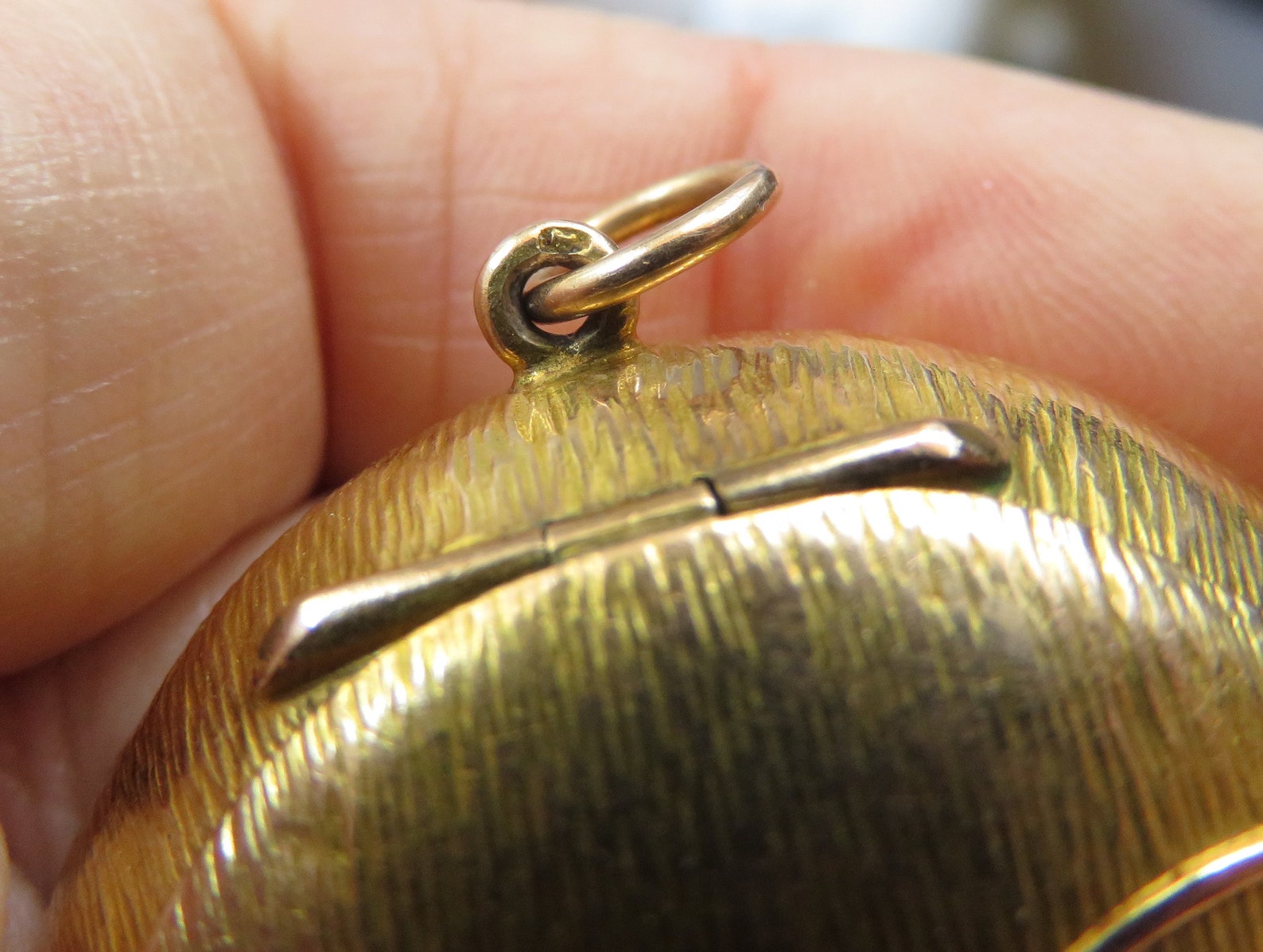 Fine Antique Solid 14K Gold Pill Box Pendant Genuine Blue Etsy