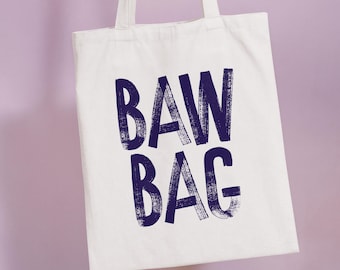 Scottish Bawbag Tote Bag: Organic Cotton Canvas, gifts from Scotland