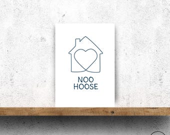 Noo Hoose Scottish New Home Card: Funny Congrats Card for new house