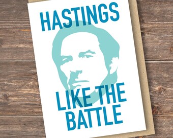 DC Hastings 'Line of Duty' Card: Scottish Humor, Free Delivery