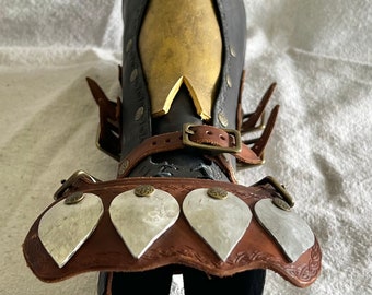 Arm Gauntlet, Handmade Leather