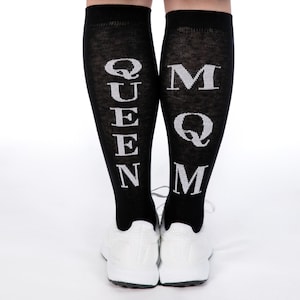 MariaQueenMaria Socks, Black Socks, Avant Garde Socks, Knee High Socks, Women Socks