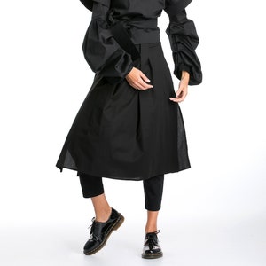 Black Pants, Skirt Pants, Avant Garde Clothing, Cocktail Skirt, Futuristic Clothing, Japanese Fashion, Fall Clothing, Winter Skirt Pants