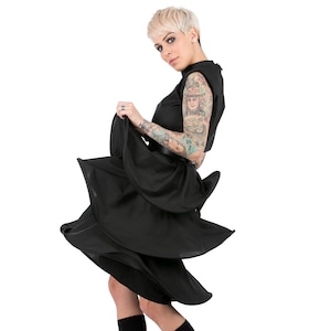 Avant Garde Dress In Black, Deconstructed Dress Women, Festival Dress, Extravagant Party Dress, Avant Garde Clothing