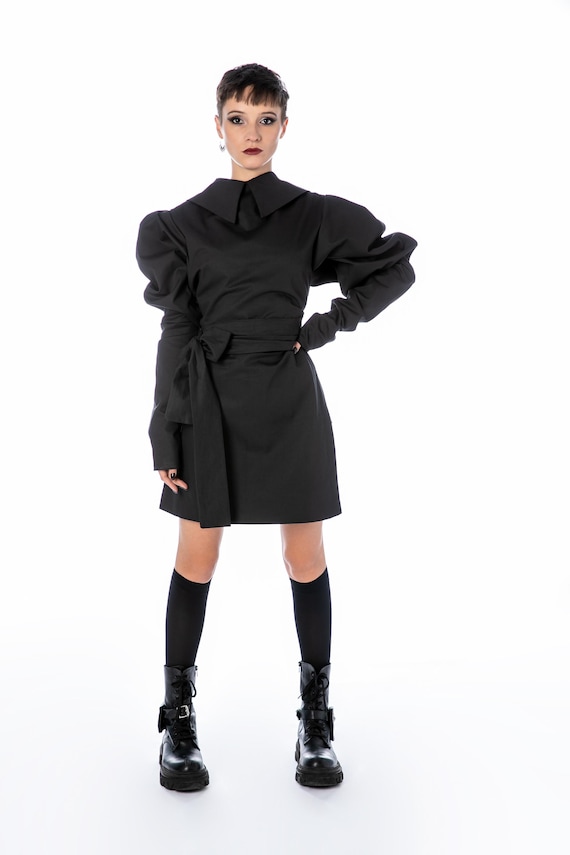 knee length dresses for ladies Black Fold Over Maternity Maxi Sweater Dress – PinkBlush