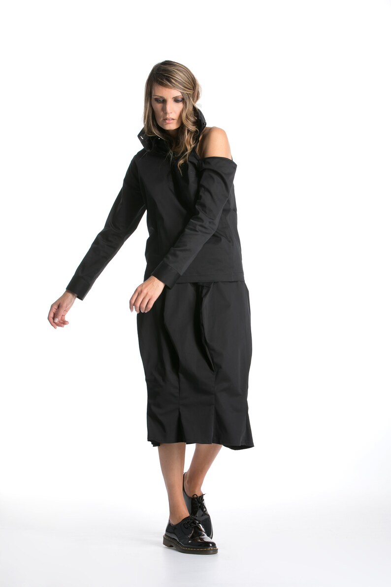 Schwarzer Rock Avant Garde Kleidung Bubble Rock dunkle - Etsy.de