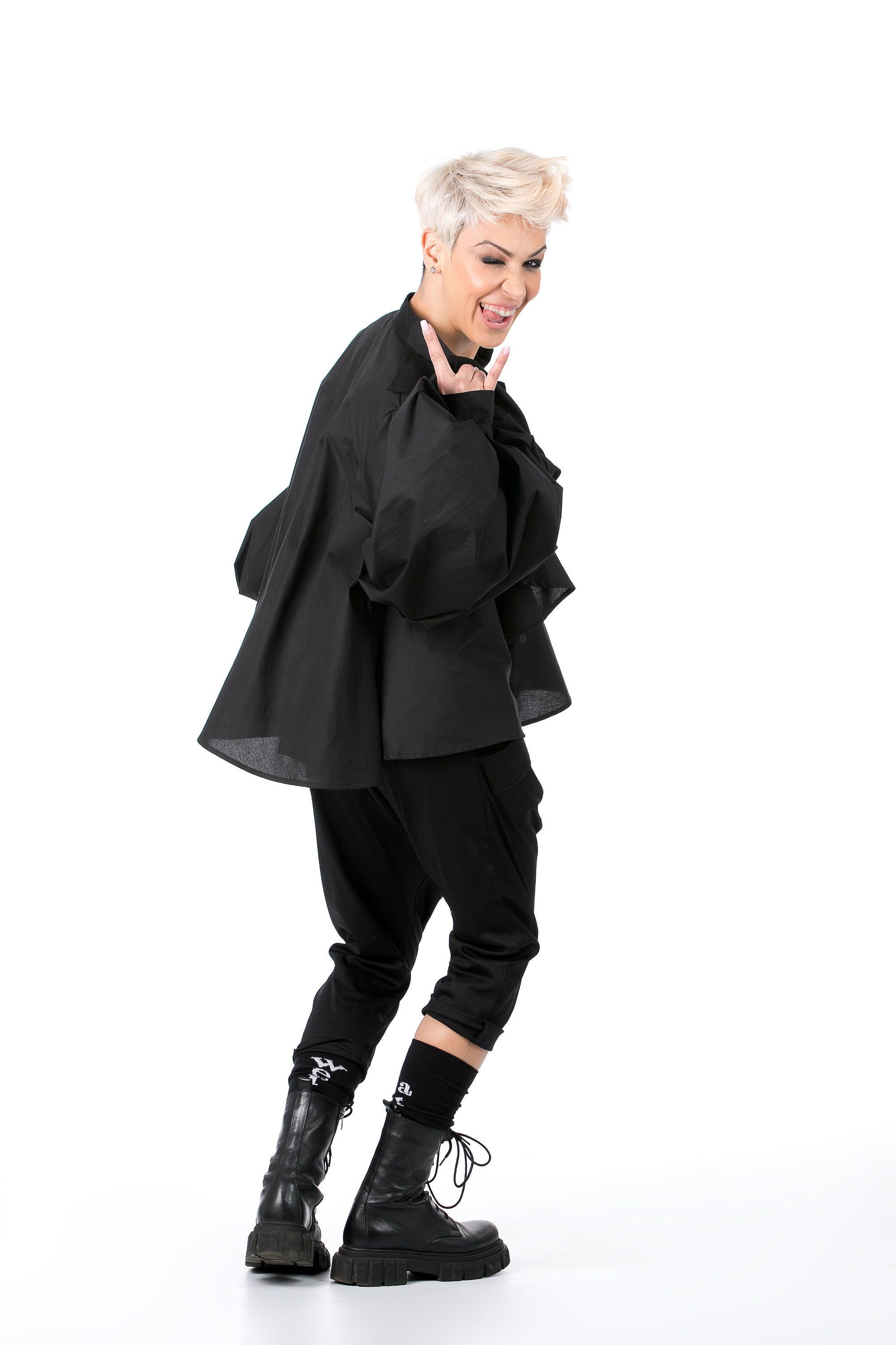 シャツ/ブラウス(長袖/七分) arts&amp;science ZA Classic shirt with jabot Ruched Shirt With Jabot XL Costume accessories | Horror-Shop.com