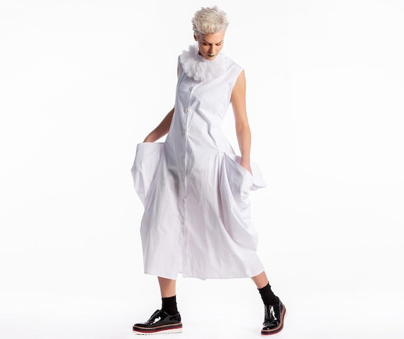cos asymmetric deconstructed shirt dress Asymmetrical Mesh Overlay Tank Top