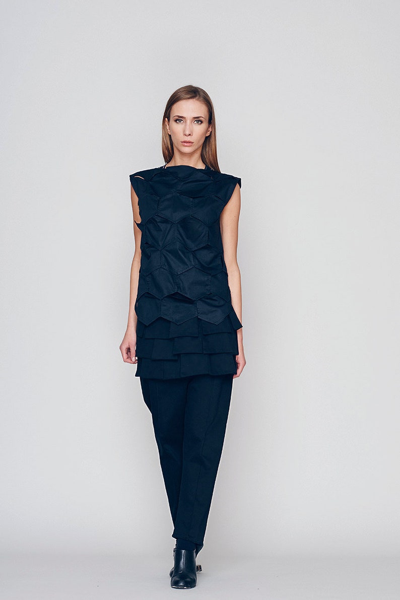 formal pants with attached skirt