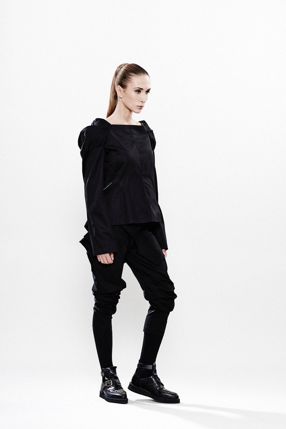 Black Blazer Deconstructed Jacket Futuristic Clothing | Etsy