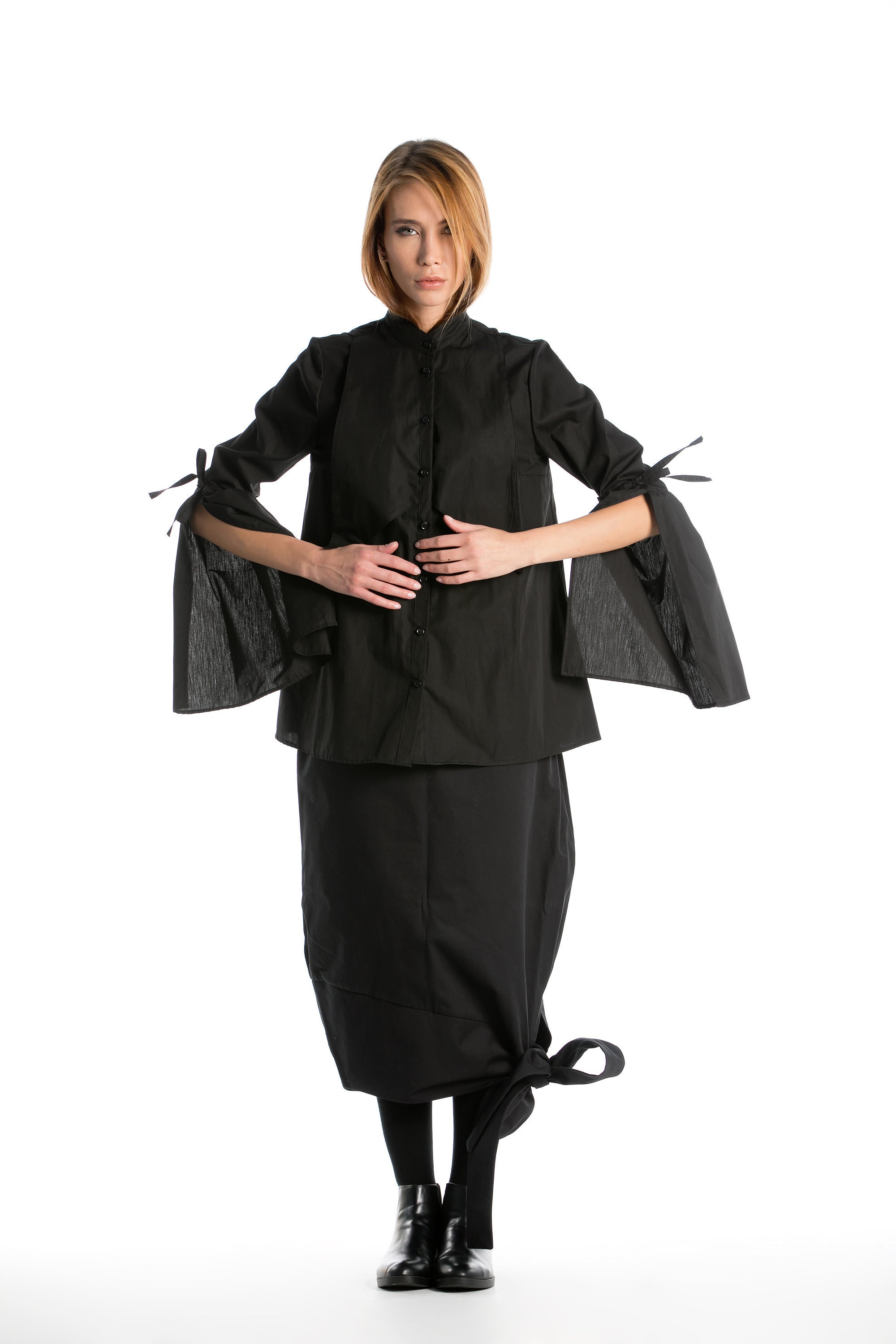 Black kimono shirt 2025