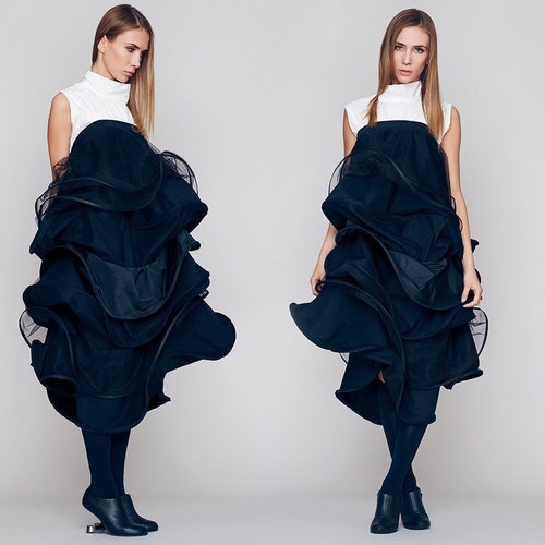 strapless open back dress Black punk alternative star homecoming dresses DW330 – Gothlolibeauty main image 0
