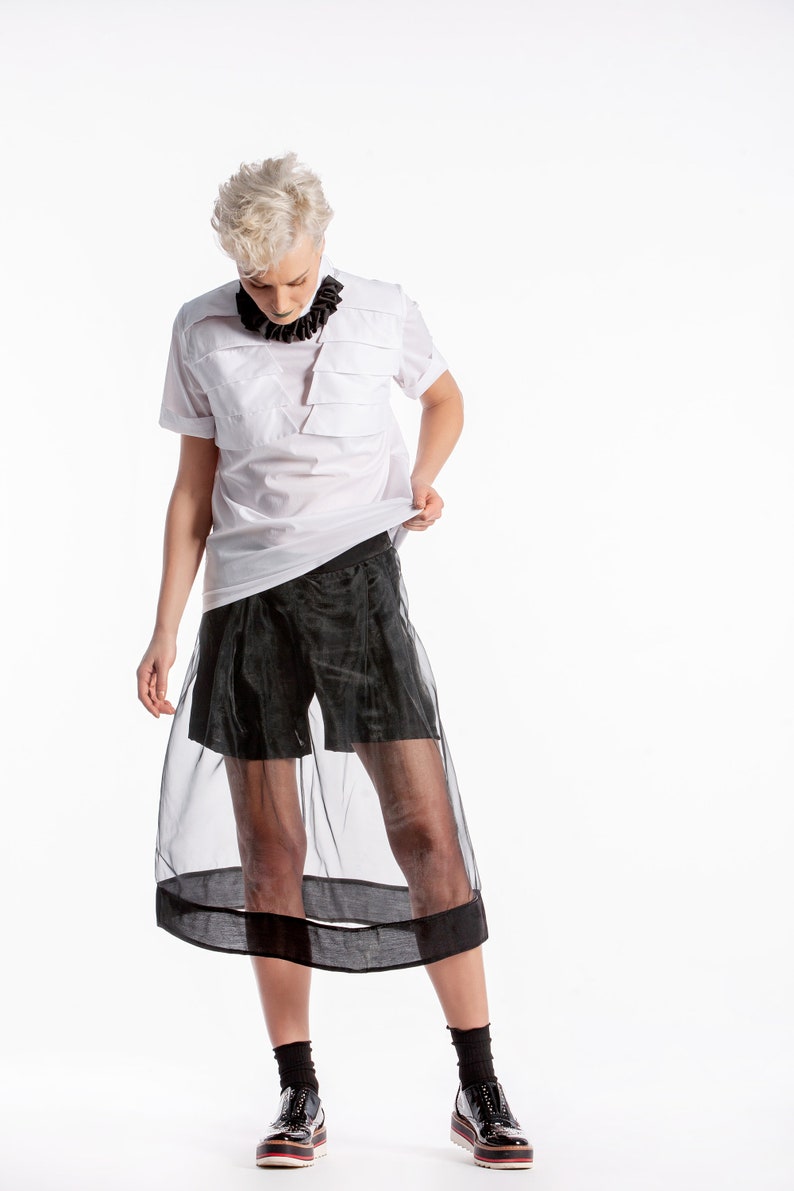 Black Sheer Skirt Mesh Skirt Midi Skirt Women Skirt | Etsy