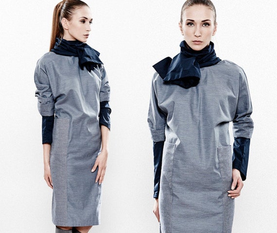 cocktail dress with scarf