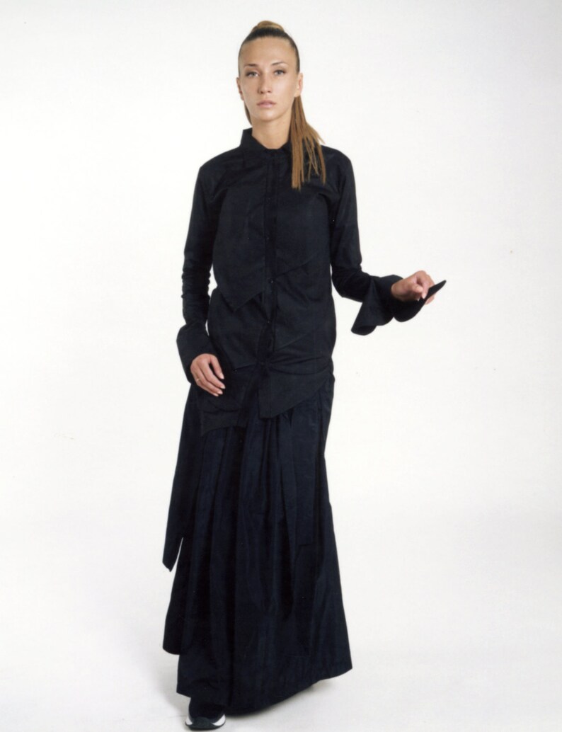 Long Black Shirt, Black Dress Shirt, Long Sleeve Shirt, Dress Shirt, Plus Size Shirt, Women Black Shirt, Black Button Down, Asymmetric Shirt Long Black Shirt, Black Dress Shirt, Long Sleeve Shirt, Dress Shirt, Plus Size Shirt, Women Black Shirt, Black Button Down, Asymmetric Shirt