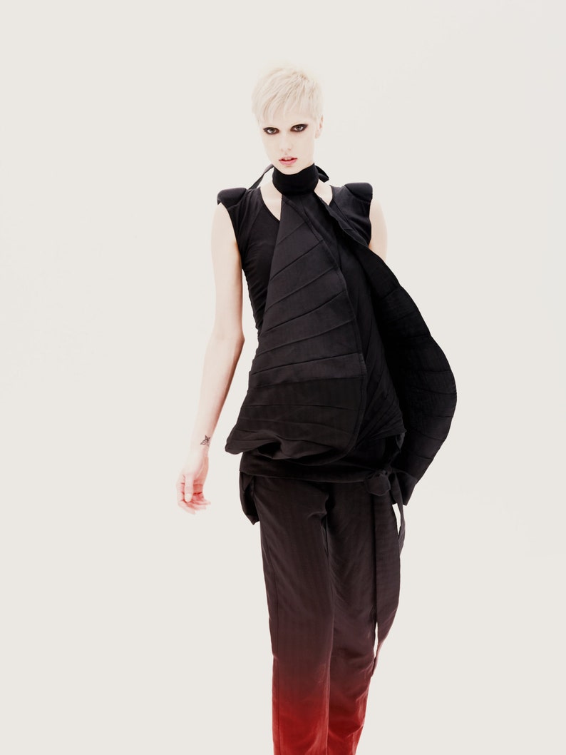 Deconstructed Clothing Futuristic Clothing Avant Garde Pants Plus Size Pants Women Harem Pants Black Jumpsuit Pants Black Pants