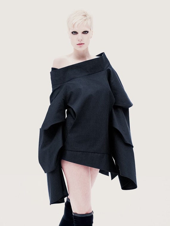 off the shoulder blazer jacket