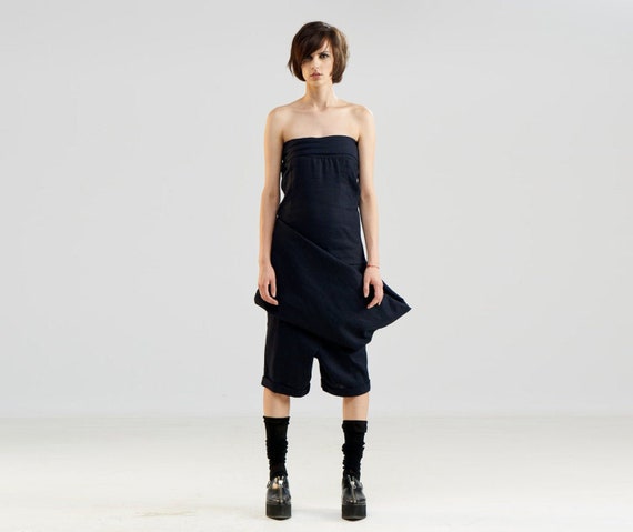 linen capri jumpsuit