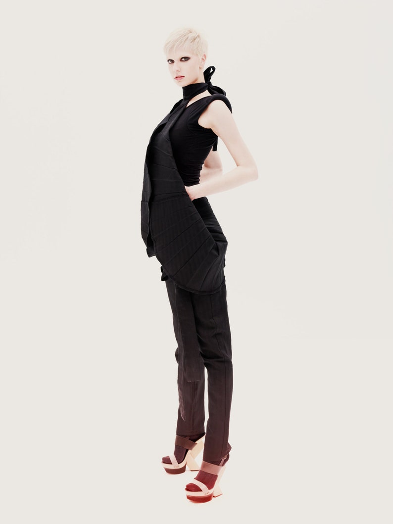 Deconstructed Clothing Futuristic Clothing Avant Garde Pants Plus Size Pants Women Harem Pants Black Jumpsuit Pants Black Pants