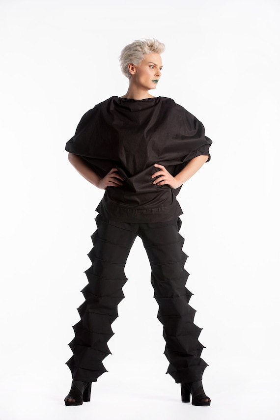 black batwing blouse