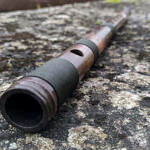 Bamboo Bansuri flute in A (54 cm, brown relics finish)