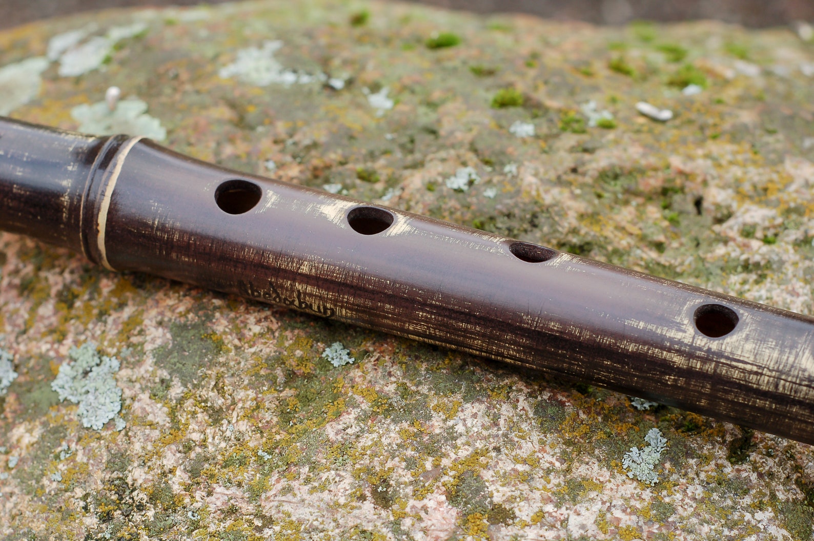 Bamboo Recorder Whistle Flute in G rustic Brown Etsy