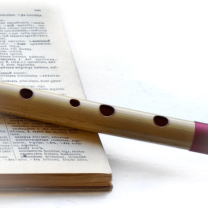 Bamboo Recorder Whistle Flute in G Etsy UK