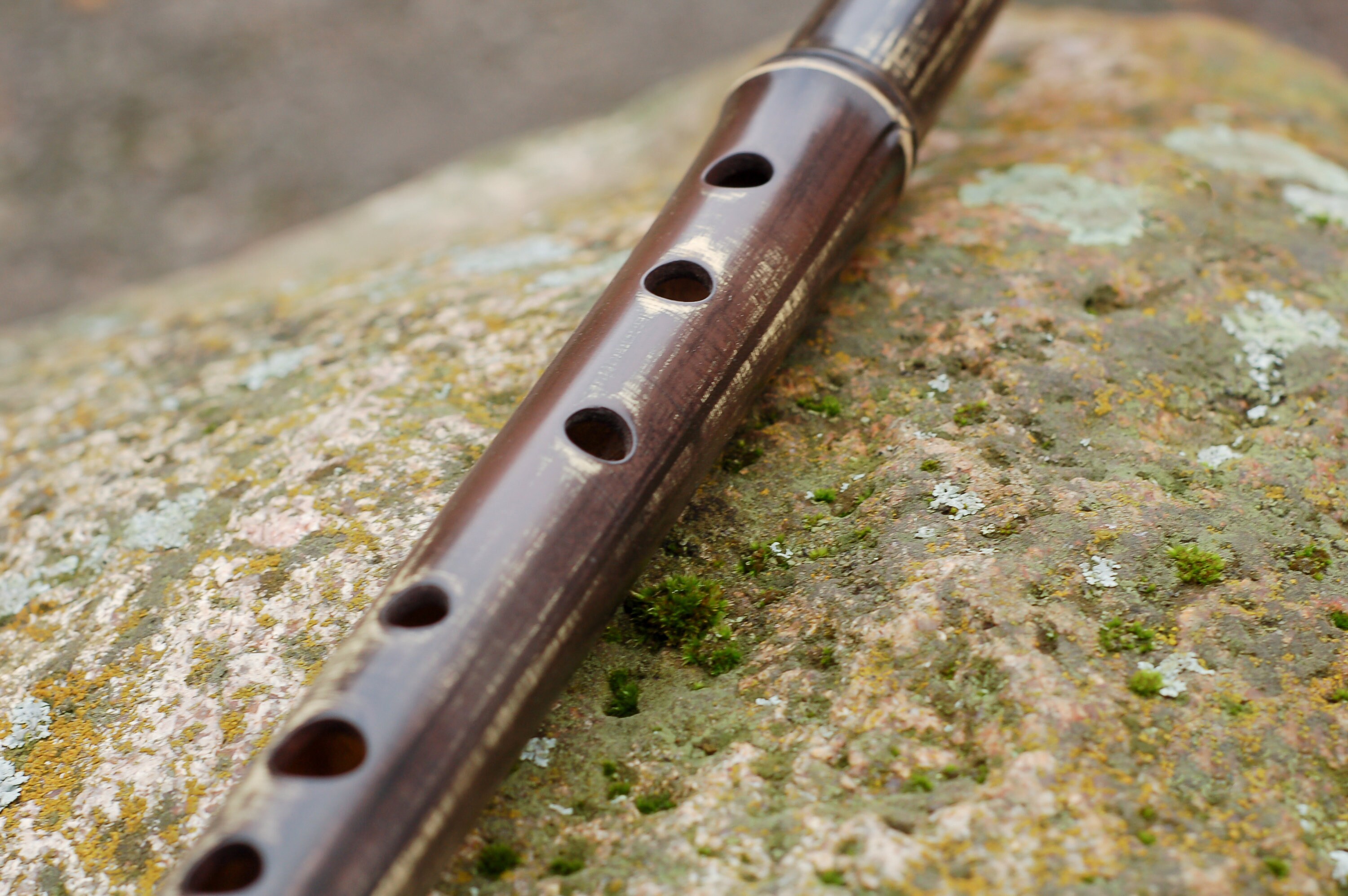 Bamboo Recorder Whistle Flute in G rustic brown Etsy