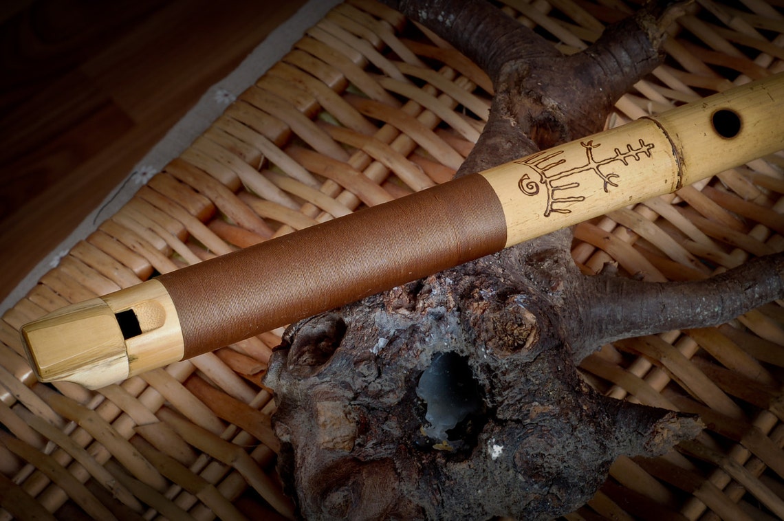 Fipple Bamboo Flute low Whistle Recorder Etsy