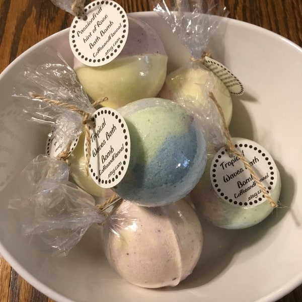 BATH BOMBS - Bath Bomb, Bath Fizzie, Assorted Bath Bombs, Bath, Lavender, Vanilla, Spa, Spa gifts, Rose, Grapefruit, Tropical, Gifts