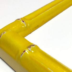 Color Bamboo Frame,Yellow Bamboo Picture Frame,Bamboo Frame,11x14 Bamboo Frame,5x7 Bamboo Frame,8x10 Bamboo Frame,Yellow Picture Frame,Asian