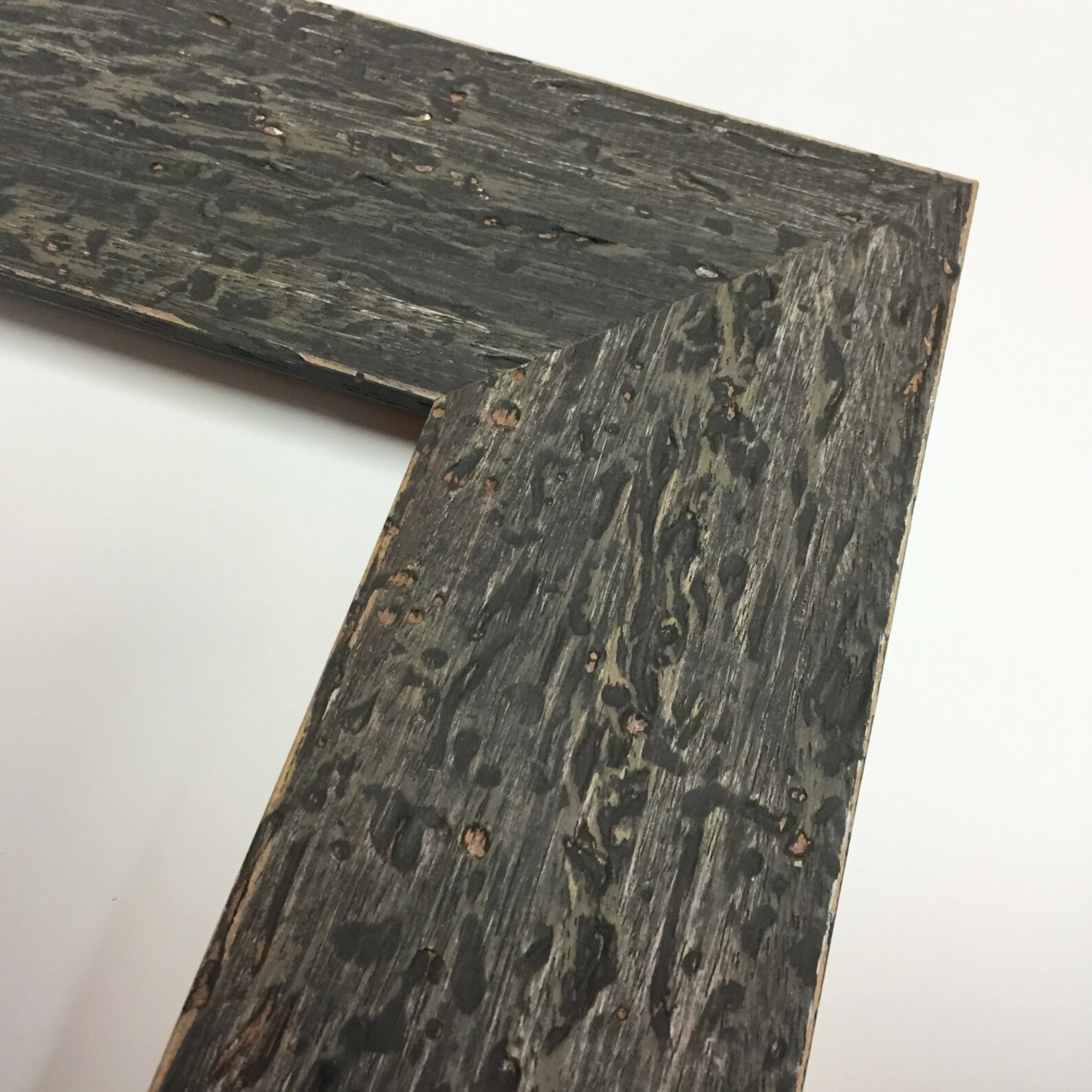 Charcoal Black Rustic Framerustic Picture Framefarmhouse Etsy